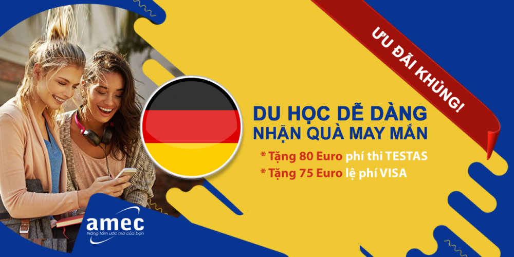 Ưu đãi khủng du học Đức: Du học dễ dàng - Nhận quà may mắn!